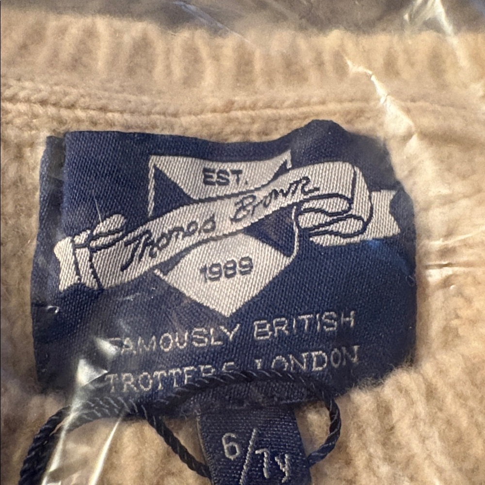 Trotters Cream Cable Knit Jumper - Picture 3 of 3